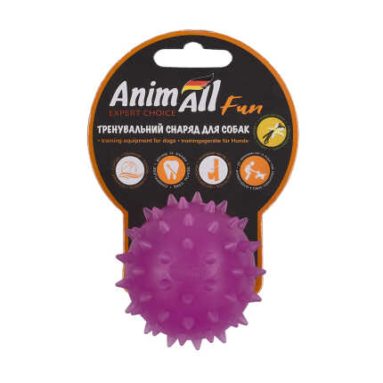 AnimAll Фан м'яч каштан 7 см фіолетовий