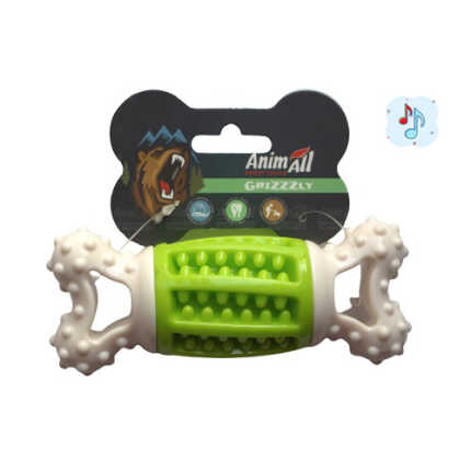 AGrizZzly 9918 Іграшка кістка-зубочистка, green/white