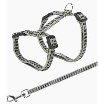 Шлея з повідцем для котів Trixie 22–42 см