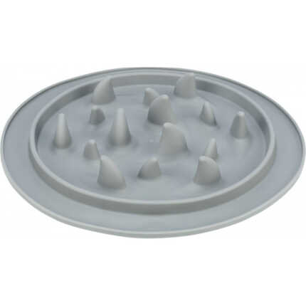 Миска-килимок Trixie для собак для повільного годування сіра термопластична гума d-24 см