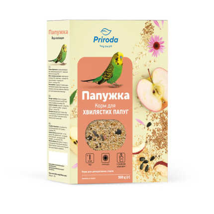 Корм Природа Папужка Йод ехінацея для хвилястих папуг 500 г
