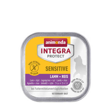 Корм ветеринарний вологий Integra Protect Sensitiv Lamb + Rice для котів з харчовою непереносимістю ягня і рис алю...