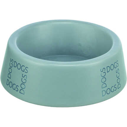 Миска Trixie керамічна для собак 0,4 л діаметр 16 см сіро-блакитна