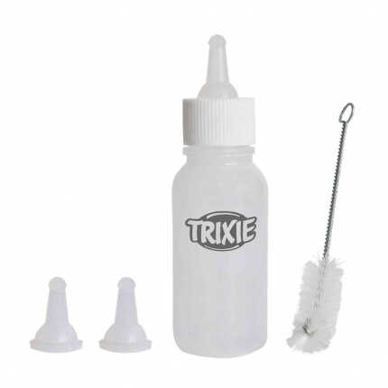 Набір Trixie Suckling Bottle Set для годування цуценят та кошенят із щіточкою та 3 силіконовими сосками 57 мл