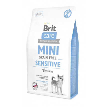 Корм сухий Brit Care Grain Free Mini Sensitive для собак мініатюрних порід з чутливим травленням з олениною 2 кг