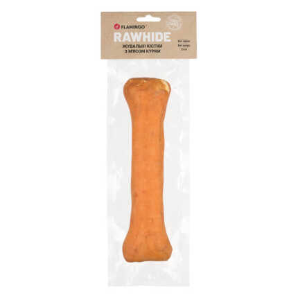 Flamingo ЖУВАЛЬНІ КІСТКИ ДЛЯ СОБАК З М'ЯСОМ КУРКИ 330G-25CM. 330g