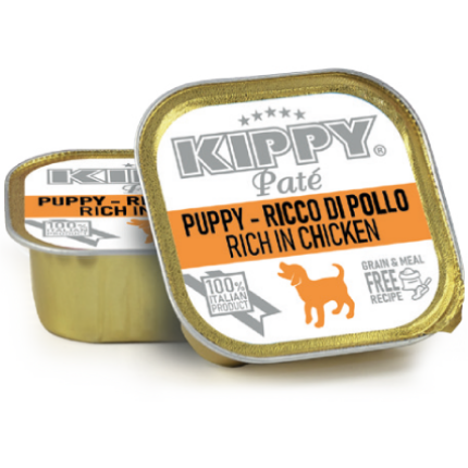 KIPPY Pate Puppy Chicken 150g Повноцінний вологий корм для цуценят з куркою у вигляді паштету, 150г а/у, усі породи
