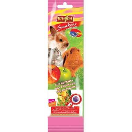 ВІТАПУЛ колба Вікенд Стиль д/гризун. з яблуком 45г (1шт) 3114