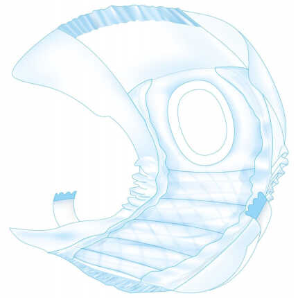 Підгузки Trixie для собак поліестер розмір L 38-56 см 12 шт