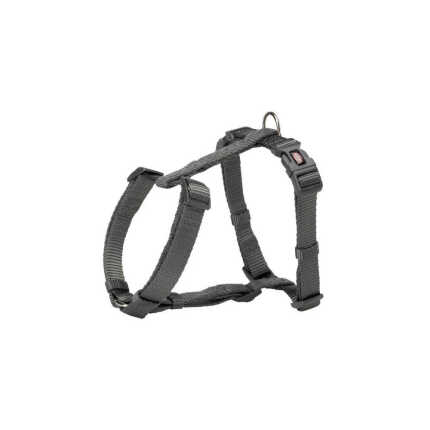 Шлея-вісімка Trixie для собак Premium Н-подібна нейлон графітова розмір L-XL 75-120 см/25 мм
